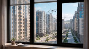 Треснуло стекло в стеклопакте окна